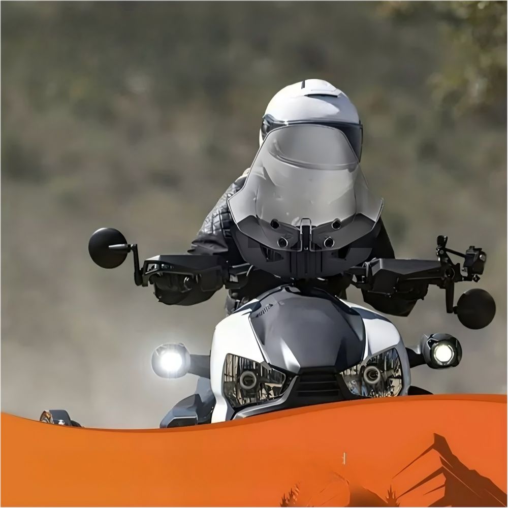 【送料無料】キャンム(Can-Am) ライカー600/900(Ryker 600/900)用 スポーツウインドシールド(調整式/前整流カバー) ABS/PC製クリア/スモーク 防風・耐衝撃・メーター保護 簡単取付 ドレスアップ効果抜群