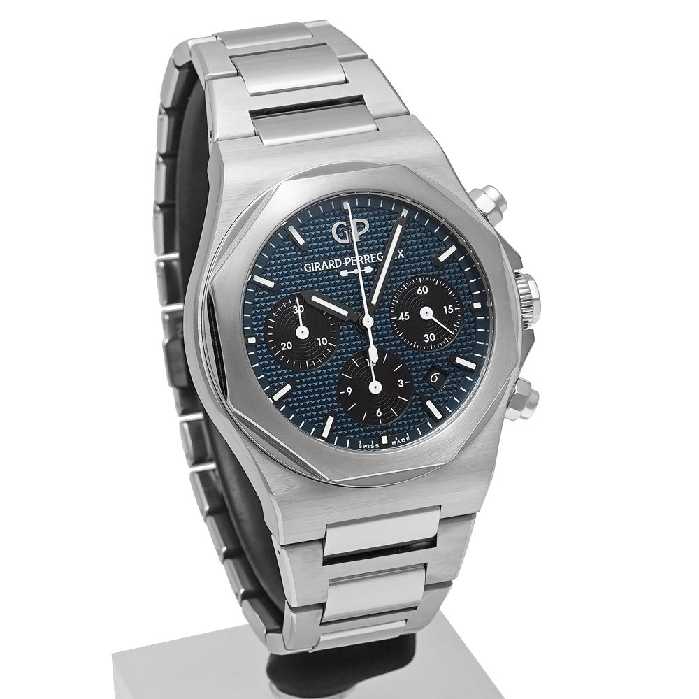 GIRARD-PERREGAUX ロレアート クロノグラフ 藍色 日本100本限定モデル Ref.81020-21-3311-1GM 中古品 メンズ 腕時計