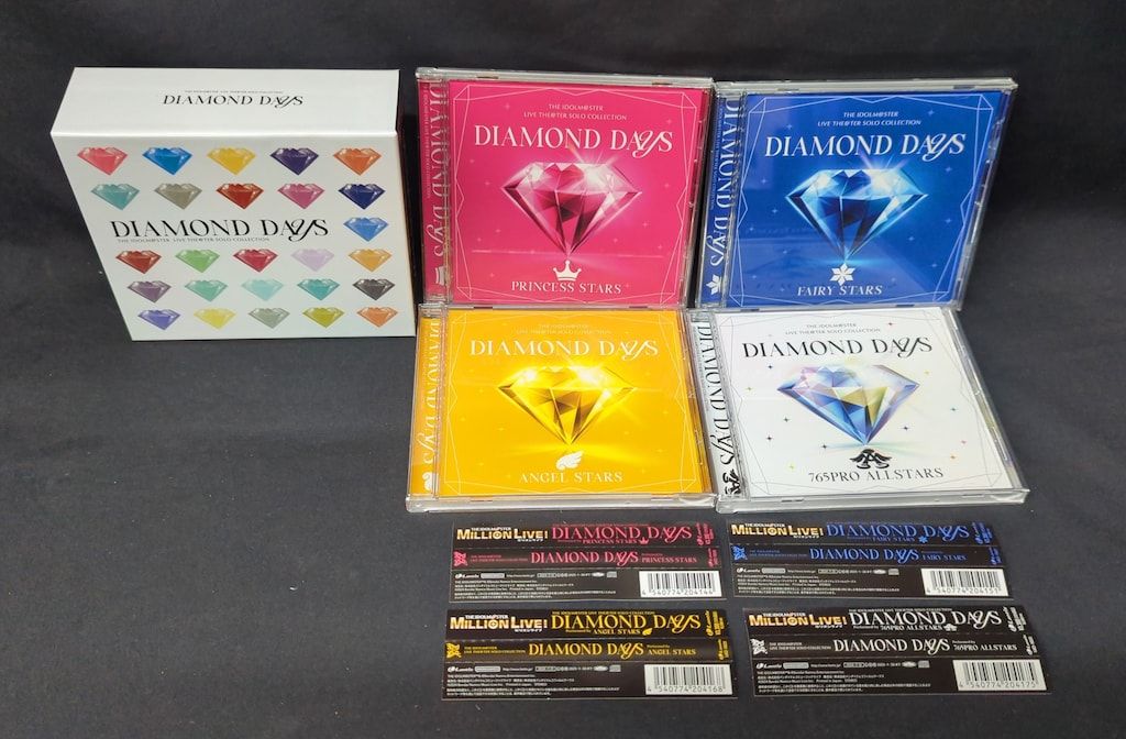 ゲームCD BOX付) DIAMOND DAYS/LIVE THE@TER SOLO 4タイトル セット