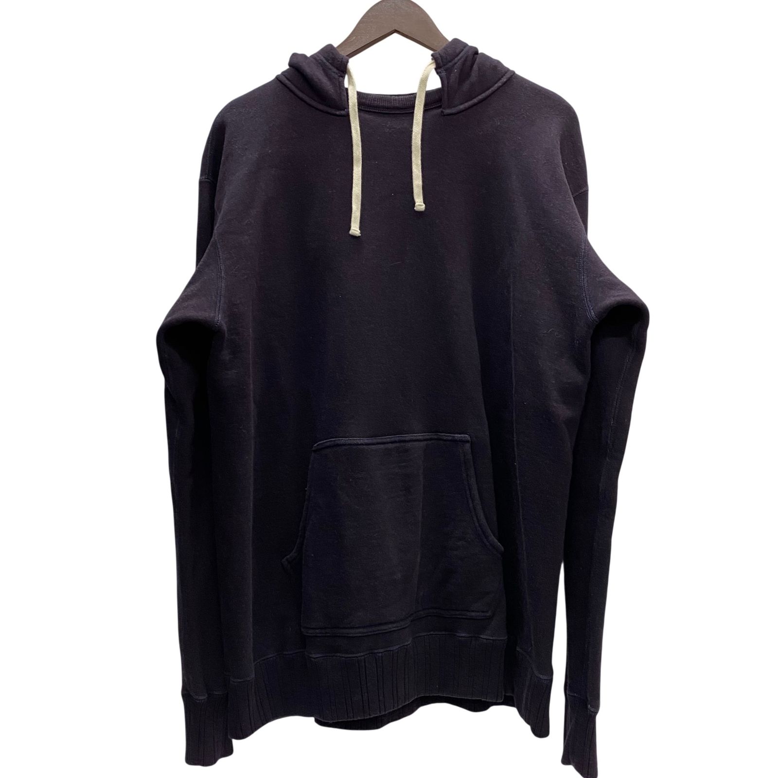 フルカウント FULLCOUNT After Hood Sweat Shirt Mother Cotton 後付けフード 3745 パーカ ネイビー 44サイズ 201MT-6026 VB