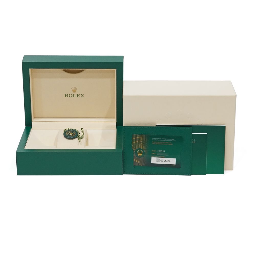 箱・2024年保証書付き ROLEX スカイドゥエラー ミントグリーン Ref.336934 中古品 メンズ 腕時計
