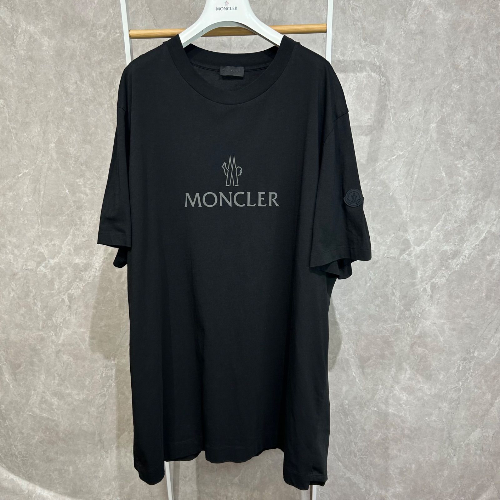 希少サイズ4XL】【極美品】 MONCLER モンクレールラバーワッペン半袖T 