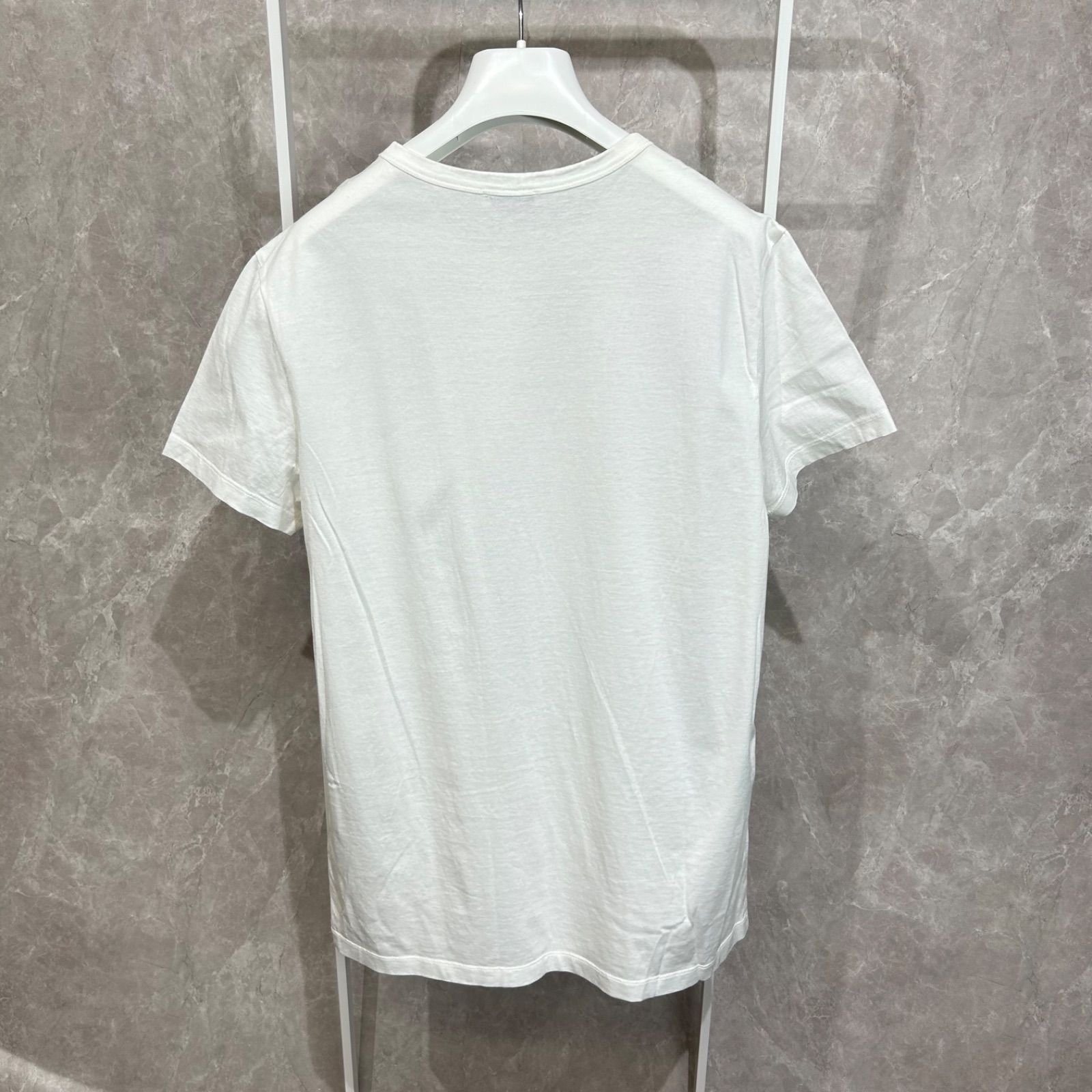 モンクレールMAGLIA Tシャツ 半袖 ダブルワッペン M ホワイト MONCLER モンクレール ダブルロゴワッペン 半袖Tシャツ ホワイト 白M