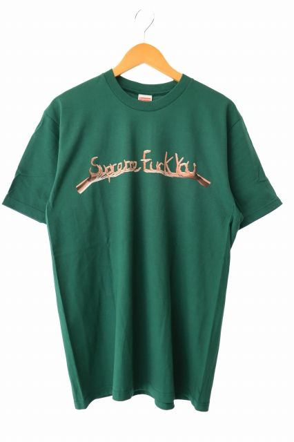 シュプリーム SUPREME 18AW Fuck You Tee Green ファック ユー 半袖 Tシャツ M 緑 グリーン ブランド古着ベクトル 中古 ☆AA★260524