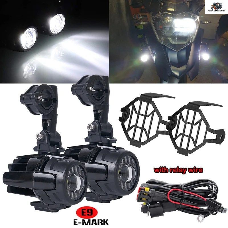 BMW R1200GS F800GS F700GS F650 K1600用アップグレード用高輝度ランプ オートバイ用フォグランプ補助ライト 40W 6000K