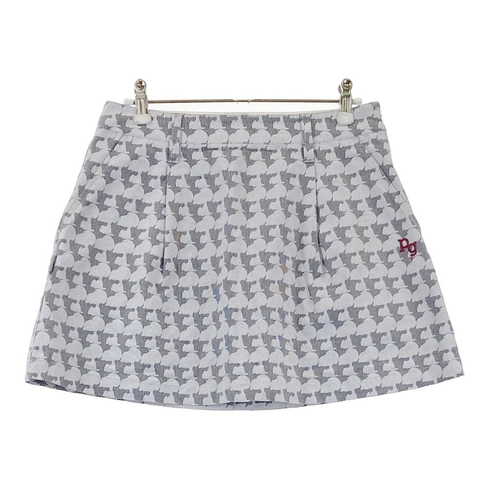 サイズ：0 PEARLY GATES パーリーゲイツ ×PEANUTS ストレッチスカート スヌーピー 総柄 グレー系 [240101693435] ゴルフウェア レディース ストスト
