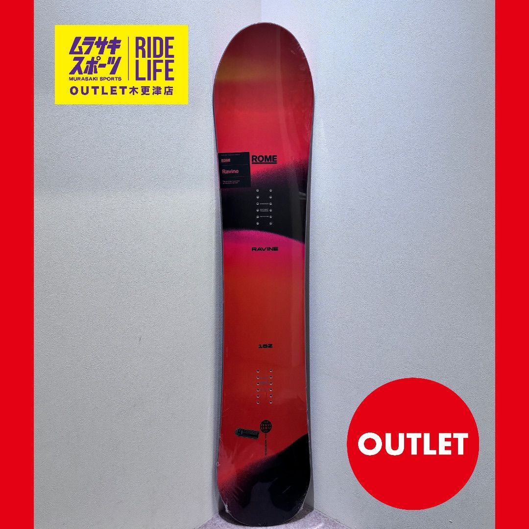 ムラスポOUTLET公式】スノーボード 新品 未使用 ROME ローム RAVINE