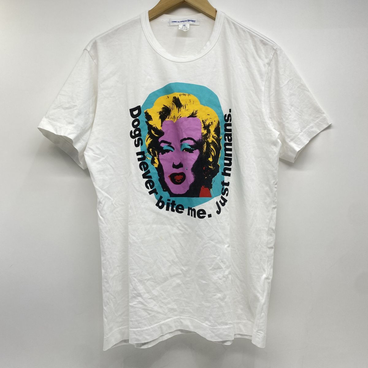 COMME des GARCONS コムデギャルソン × Andy Warhol アンディ・ウォーホル 半袖 Tシャツ FM-T005 XLサイズ ※中古