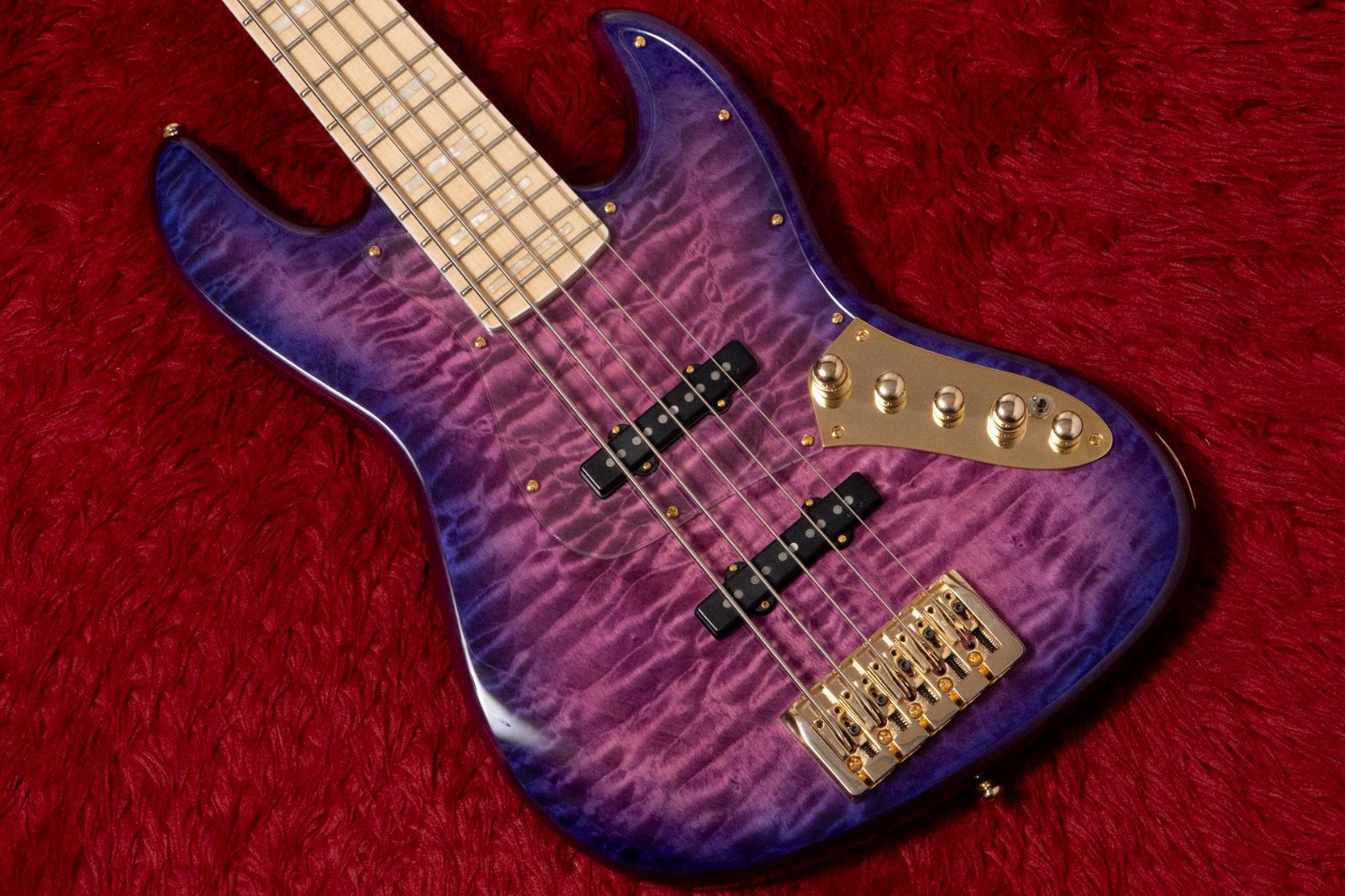 【new】Swing Guitars / Jazz Deluxe 5 Purple 4.615kg #26010025【GIB横浜】エレキベース