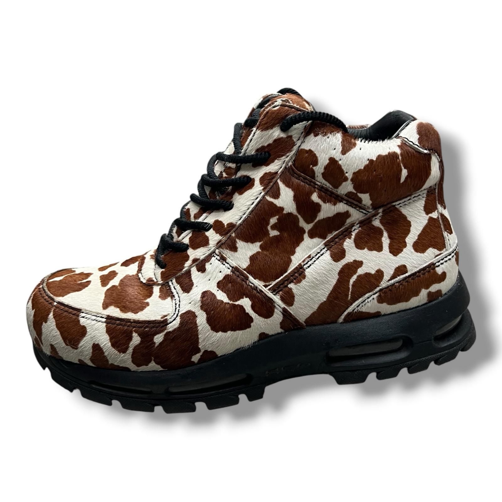 NIKE Air Max Goadome QS Pony Hair エアマックス ゴアドーム ポニーヘア スニーカー シューズ ナイキ IO4635-100 ブラウン系 27.5 27.5cm （15862M）