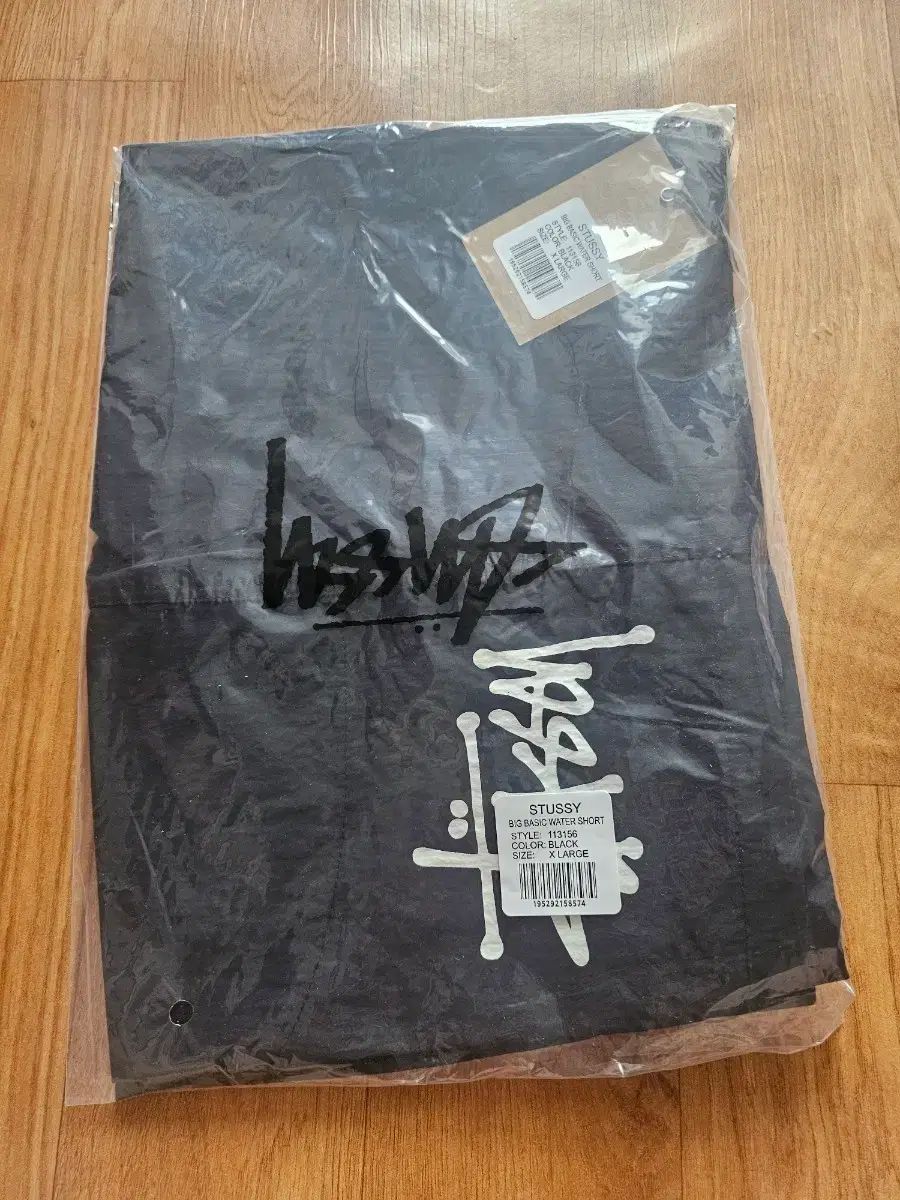 STUSSY BIG ベーシック ウォーター ハーフパンツ ブラック XL