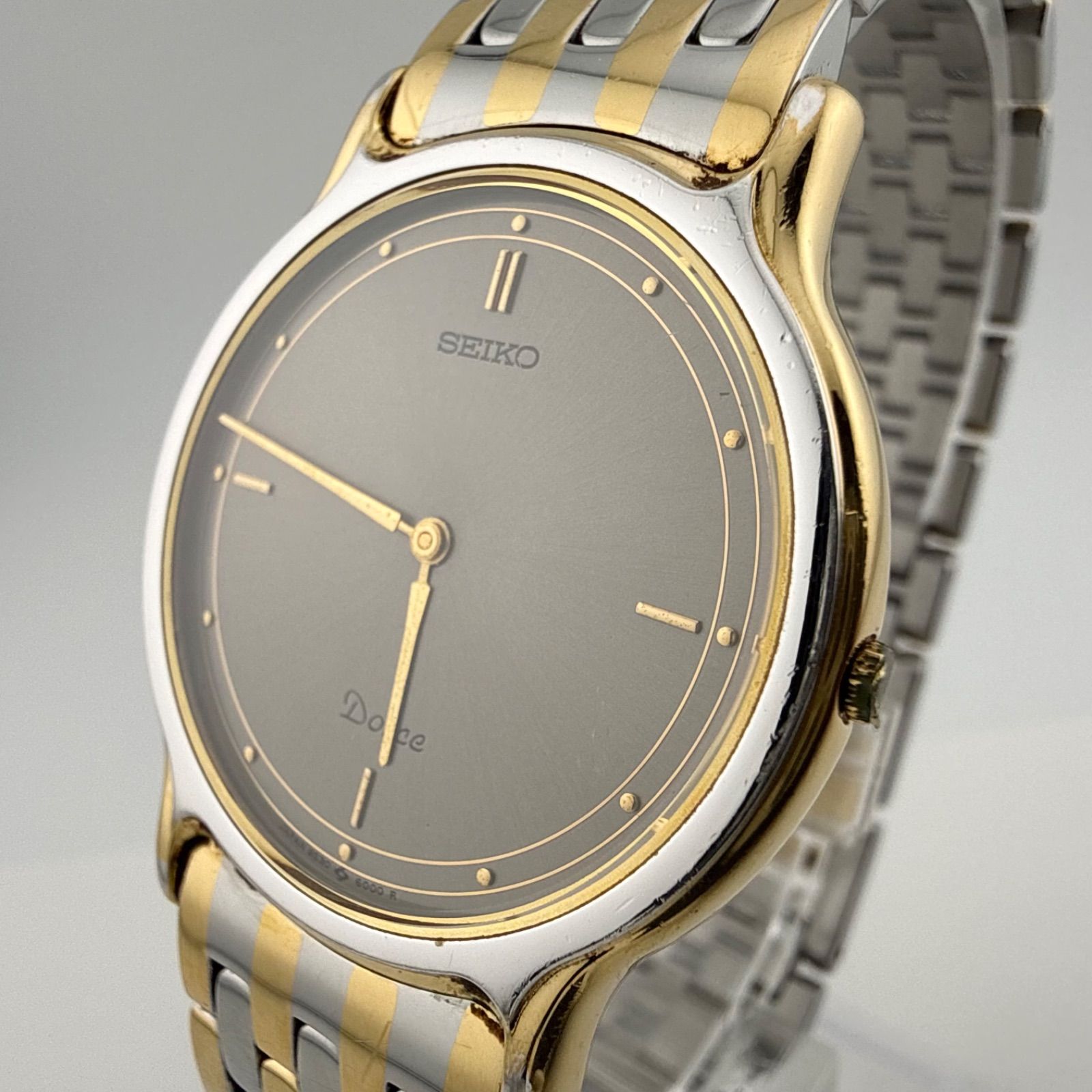 SEIKO 9530-6000 セイコー DOLCE ドルチェ　 メンズ　腕時計 クォーツ 稼働品 電池交換済み リューズ劣化あり【O417】