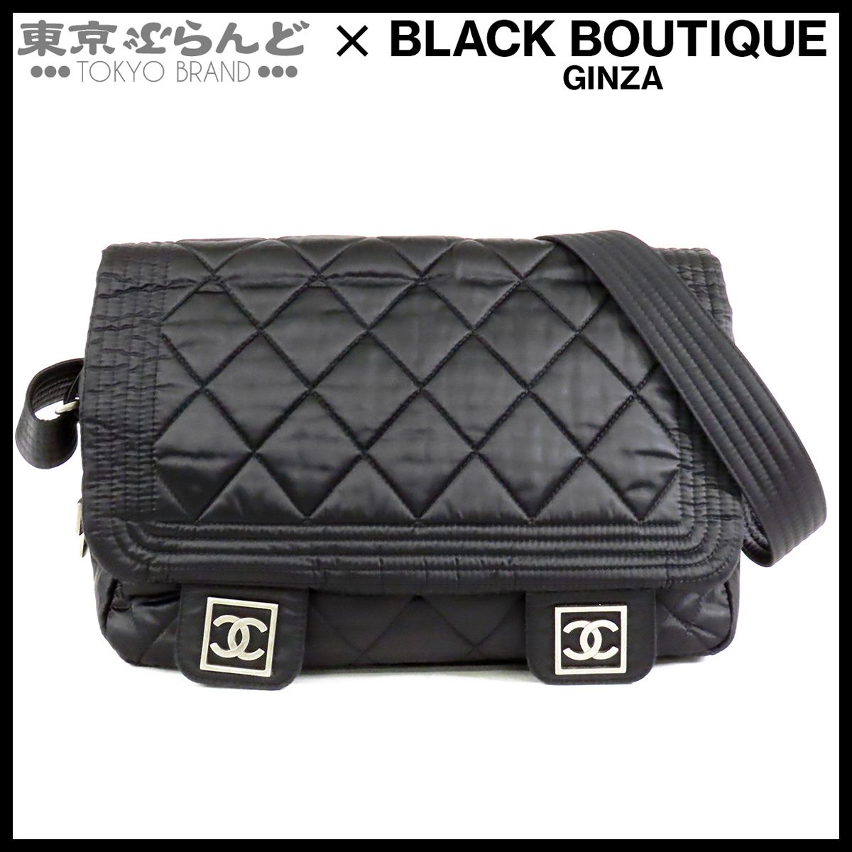 シャネル CHANEL スポーツライン ショルダーバッグ ブラック 黒 