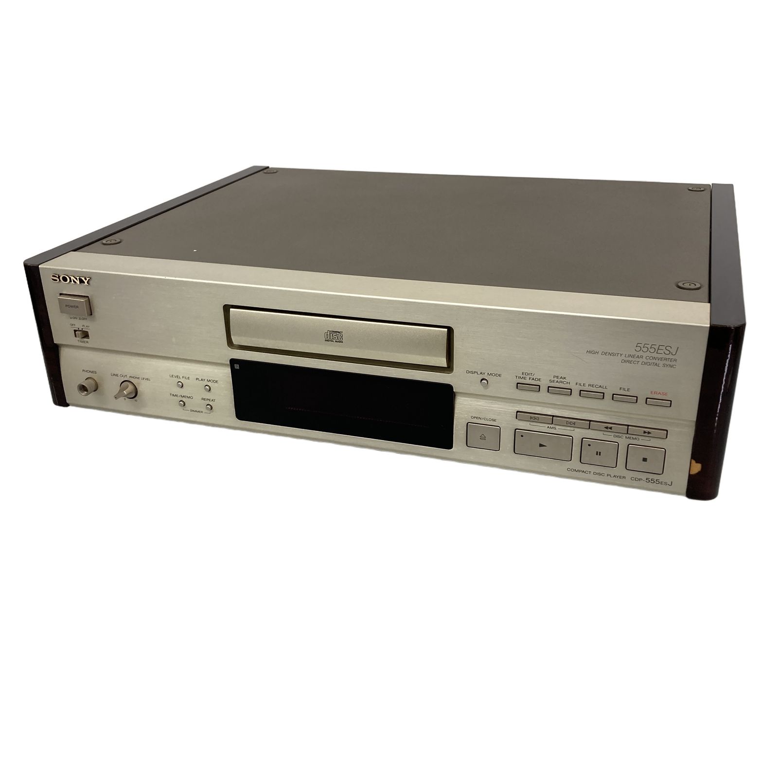 SONY CDP-555ESJ ハイエンドCDプレーヤー 電源分離設計 45bitオーバーサンプリング ハイファイ 中古 T11120816