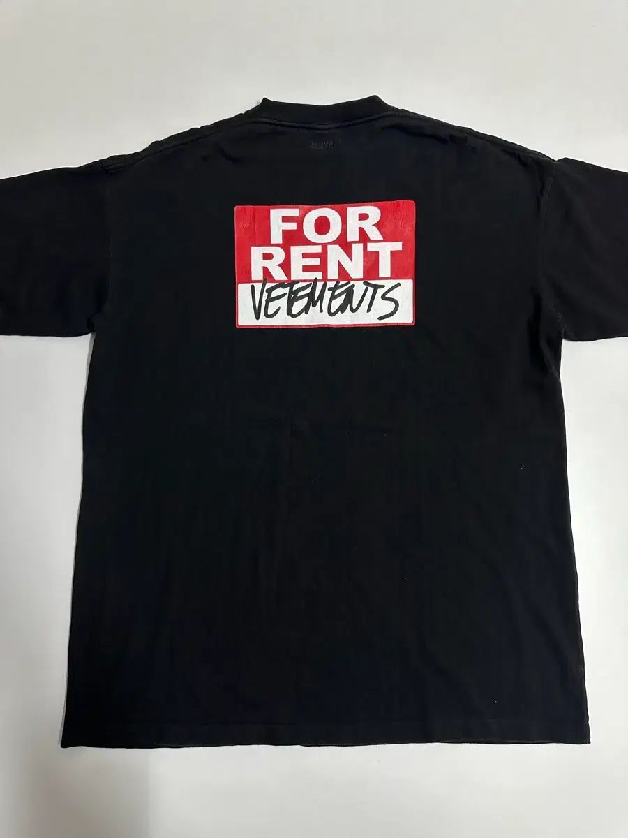 VETEMENTS ヴェトモン フォー レン 半袖Tシャツ ブラック L