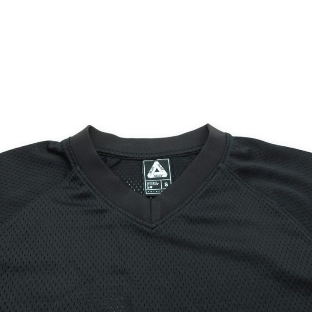 PALACE 26ss SATIN THE PARK MESH JERSEY BLACK サイズS P30ES221 パレス サティン ザ パーク メッシュ ジャージー トップス 大名店