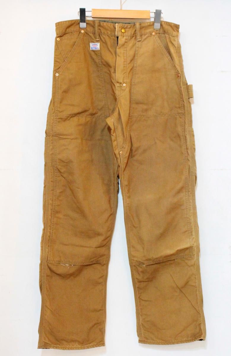 【中古】 THE REAL McCOY'S メンズペインターパンツ THE REAL McCOY'S/8 HOUR UNION/ダブルニー/ペインターパンツ/茶 ブラウン