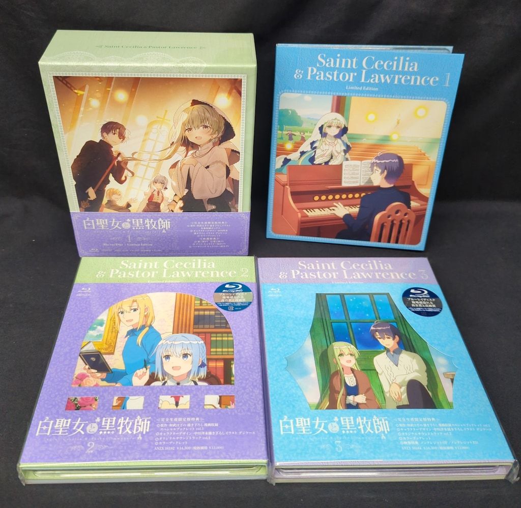 アニメBlu-ray 白聖女と黒牧師 初回限定版 全3巻セット