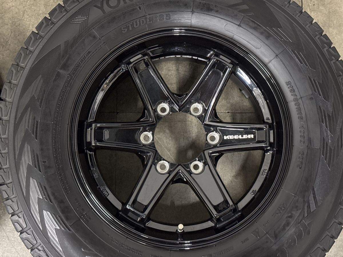 美品】WEDS KEELER 16in 7J +26 PCD139.7 ヨコハマ アイスガード G075
