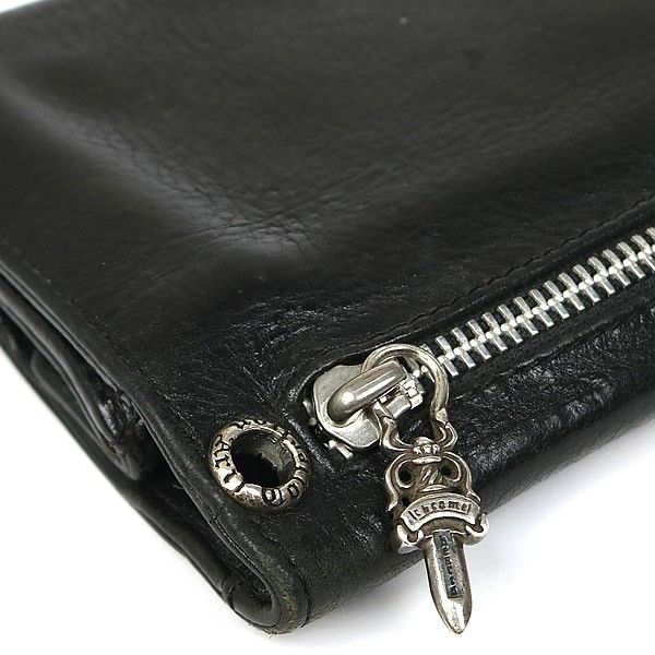 クロムハーツ　長財布 CHROME HEARTS 銀座店 クロムハーツ クロスボタン ロングウォレット 長