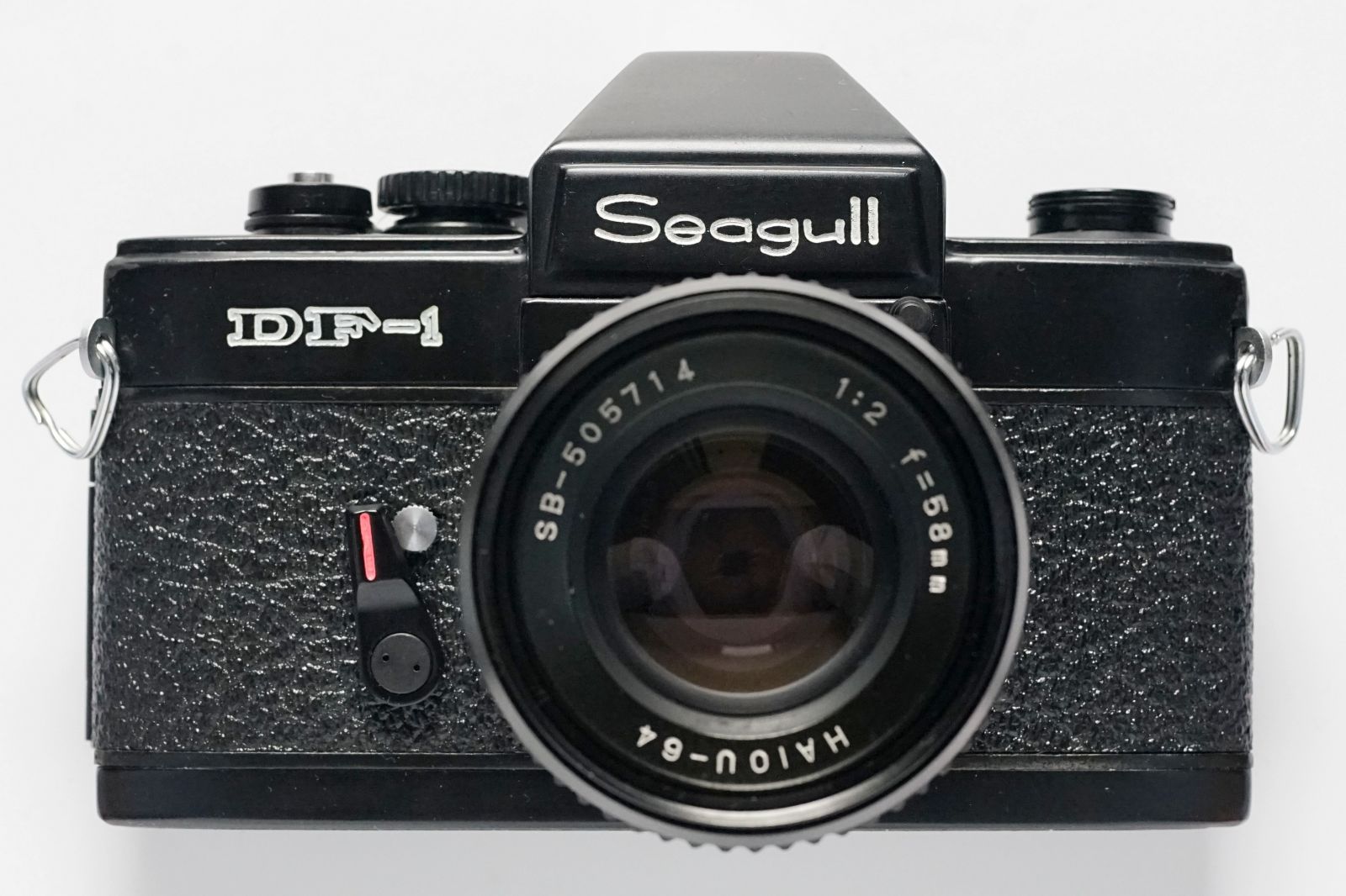 希少 完動美品@ 中国製 オールブラックの海鴎 Seagull DF-1 一眼レフ