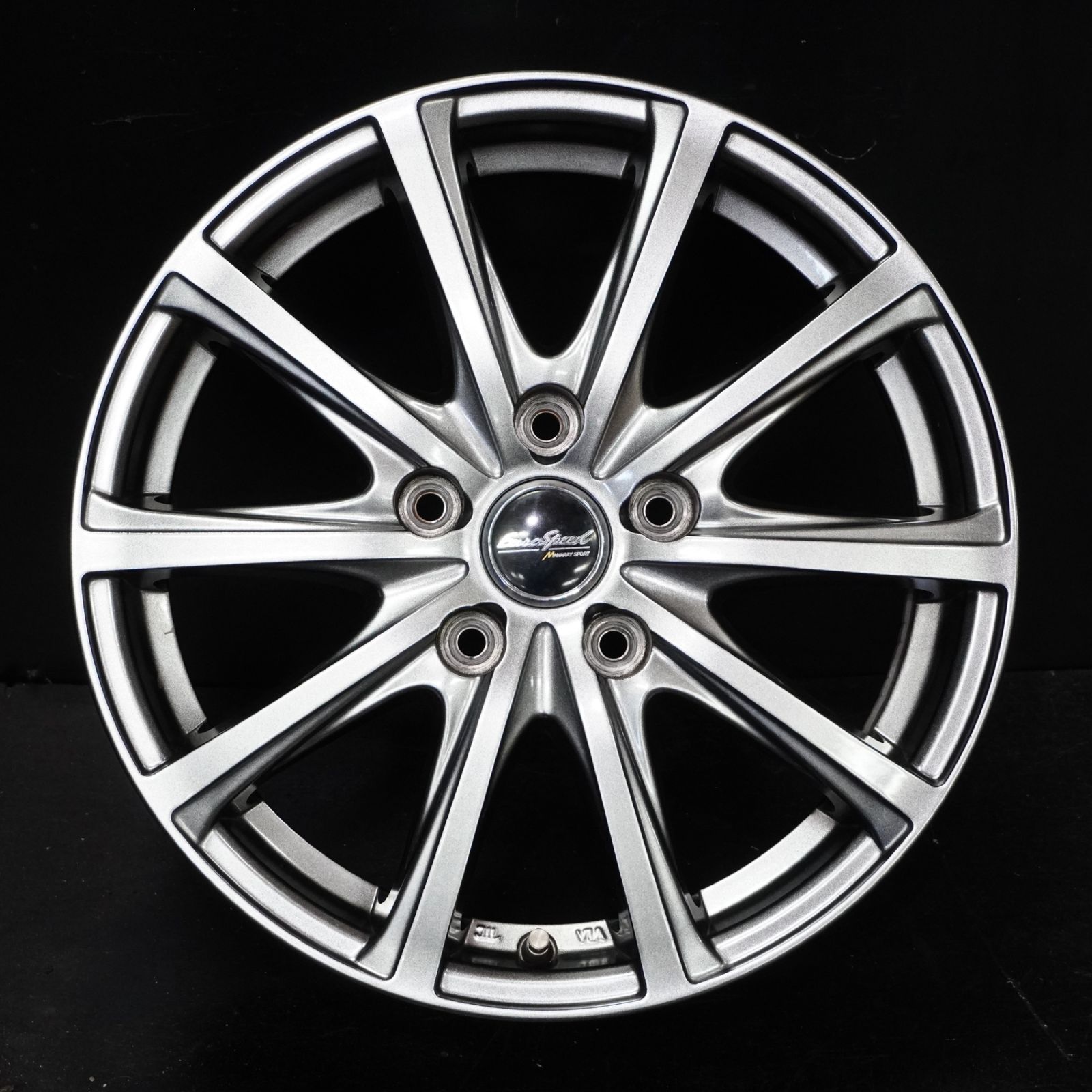 MID ユーロスピード V25 4本セット +48 ホイール 6.5J 16インチ 中古 
