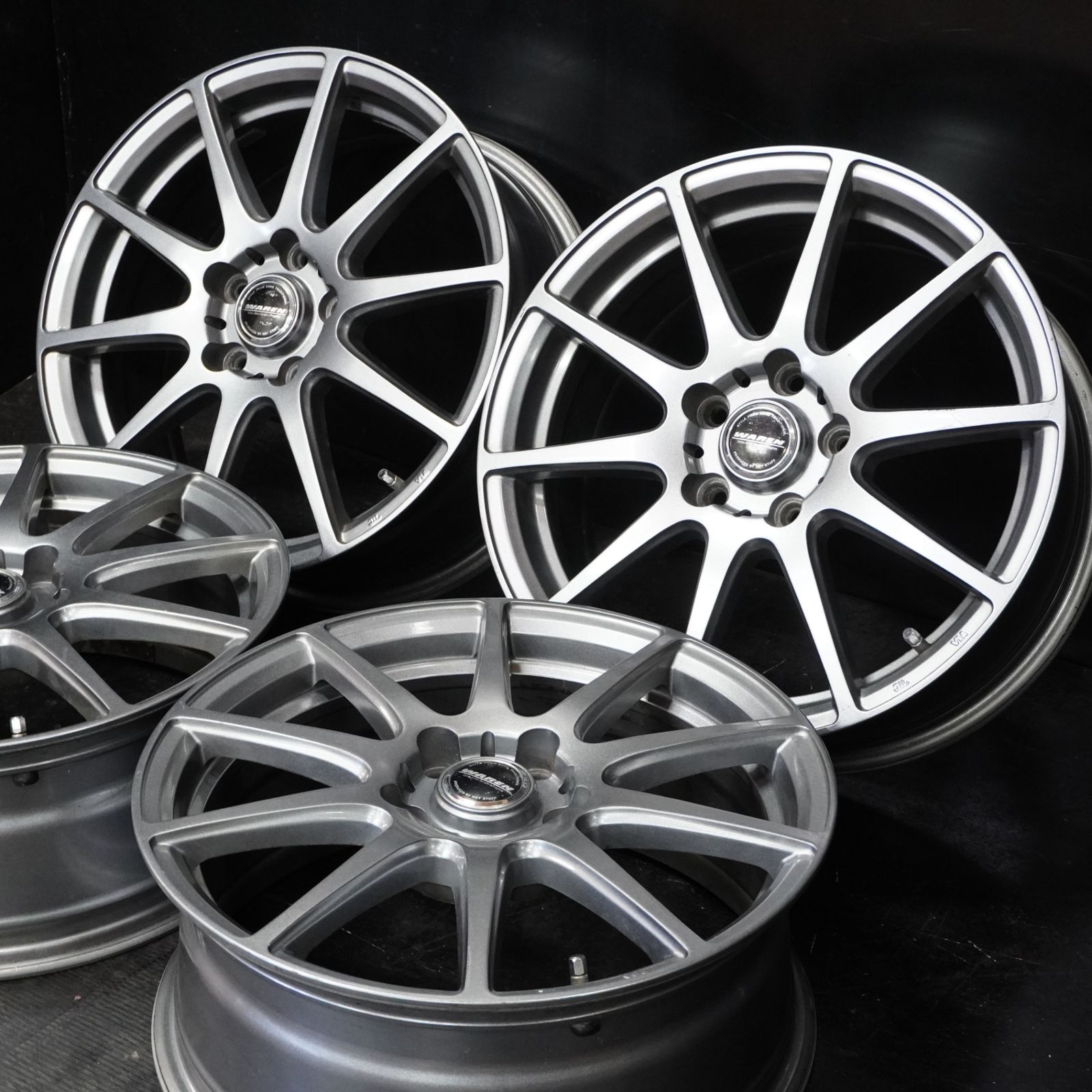中古ホイール 17インチ ホットスタッフ WAREN WR10 7J +48 114.3 5H 4