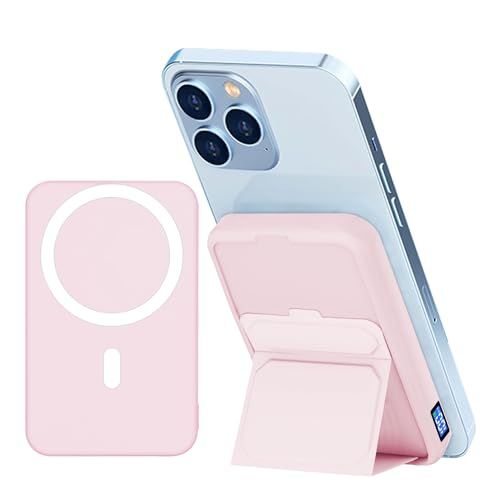 LUCKYDUO 10000mAh 大容量 急速充電 マグネット ワイヤレス 軽量 小型 薄型 折りたたみ式スタンド 【15W ワイヤレス充電/22.5W USB Aポート出力/PD対応】 3台同時充電可能 持ち運び便利 PSE認証済み iP 549a8d83