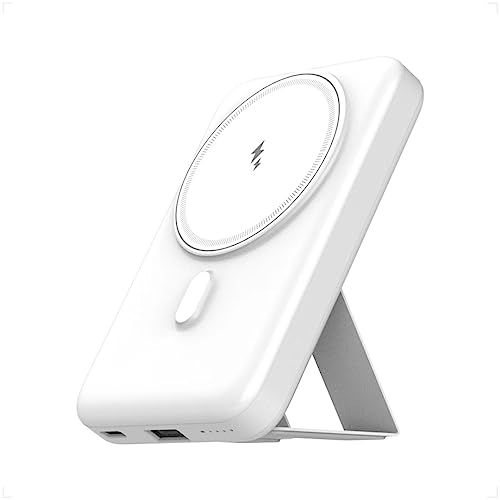 TNTOR ワイヤレス 10000mAh MagSafe対応 PD20W 急速充電 iPhone 15/14/13/12など対応 マグネット式ワイヤレス充電 軽量 小型 大容量3台同時充電 スタンド付き スマホ充電器 持ち運び便利 地震/災害 5ad23d89