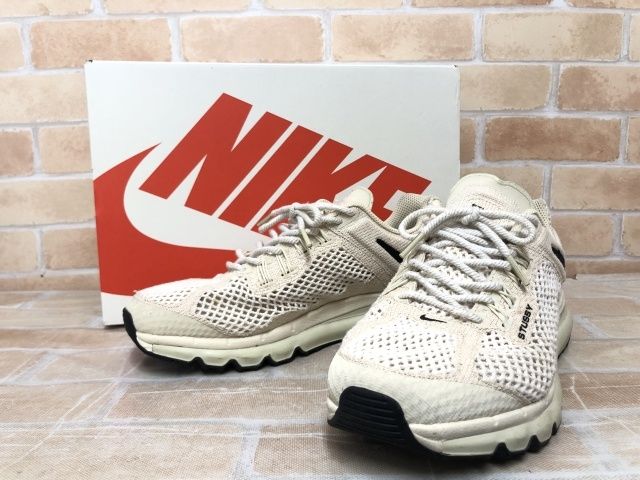 【中古】 箱付 NIKE×STUSSY ナイキ×ステューシー スニーカー Air Max 2013 