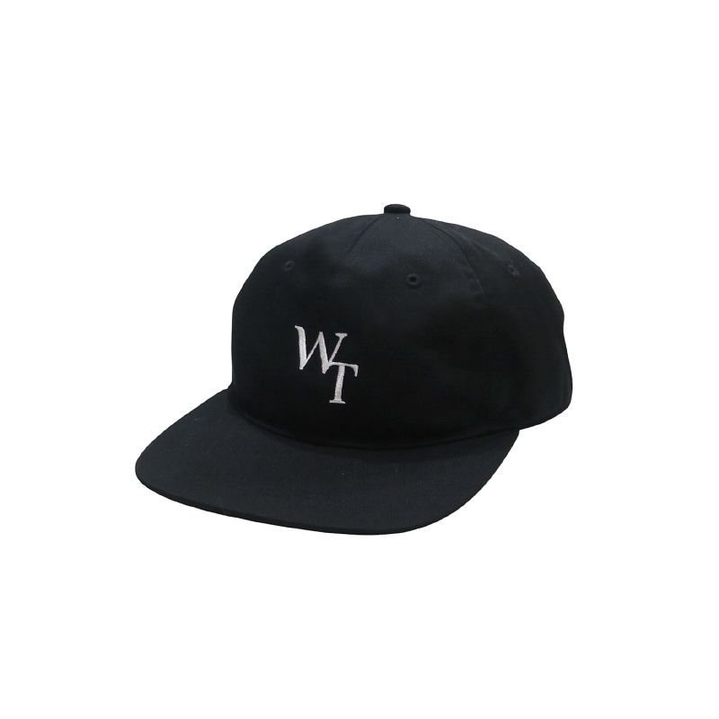 WTAPS ダブルタップス 24AW T-6H 01/CAP/CTPL.TWILL 242HCDT-HT04 6パネル キャップ ツイル ブラック WTロゴ 帽子 サイズ00(FREE) Mayk