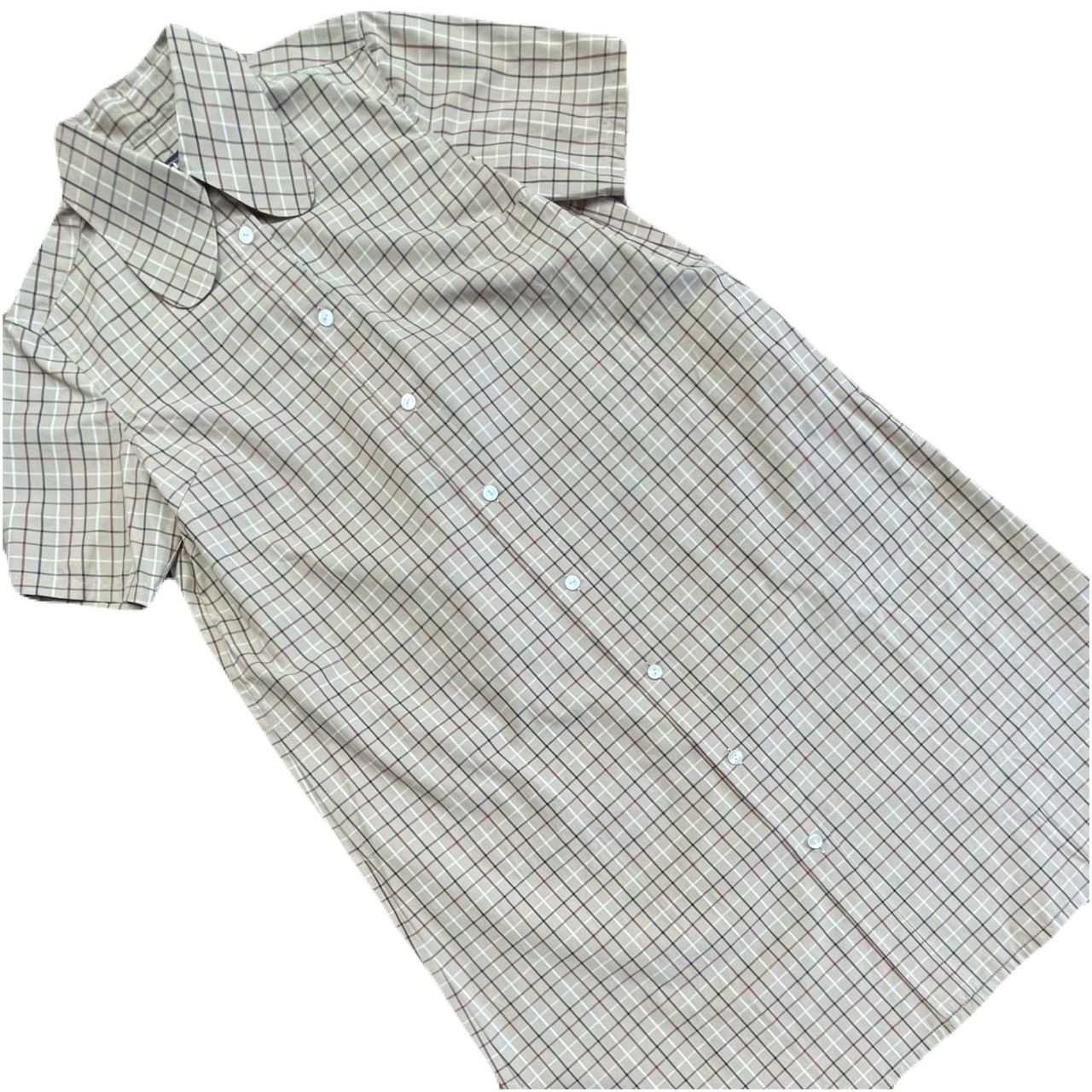 BEAGLE SHIRTS DRESS　CHECK BEIGE　　モッズ　昭和　レトロ　シャツワンピース　タータンチェック