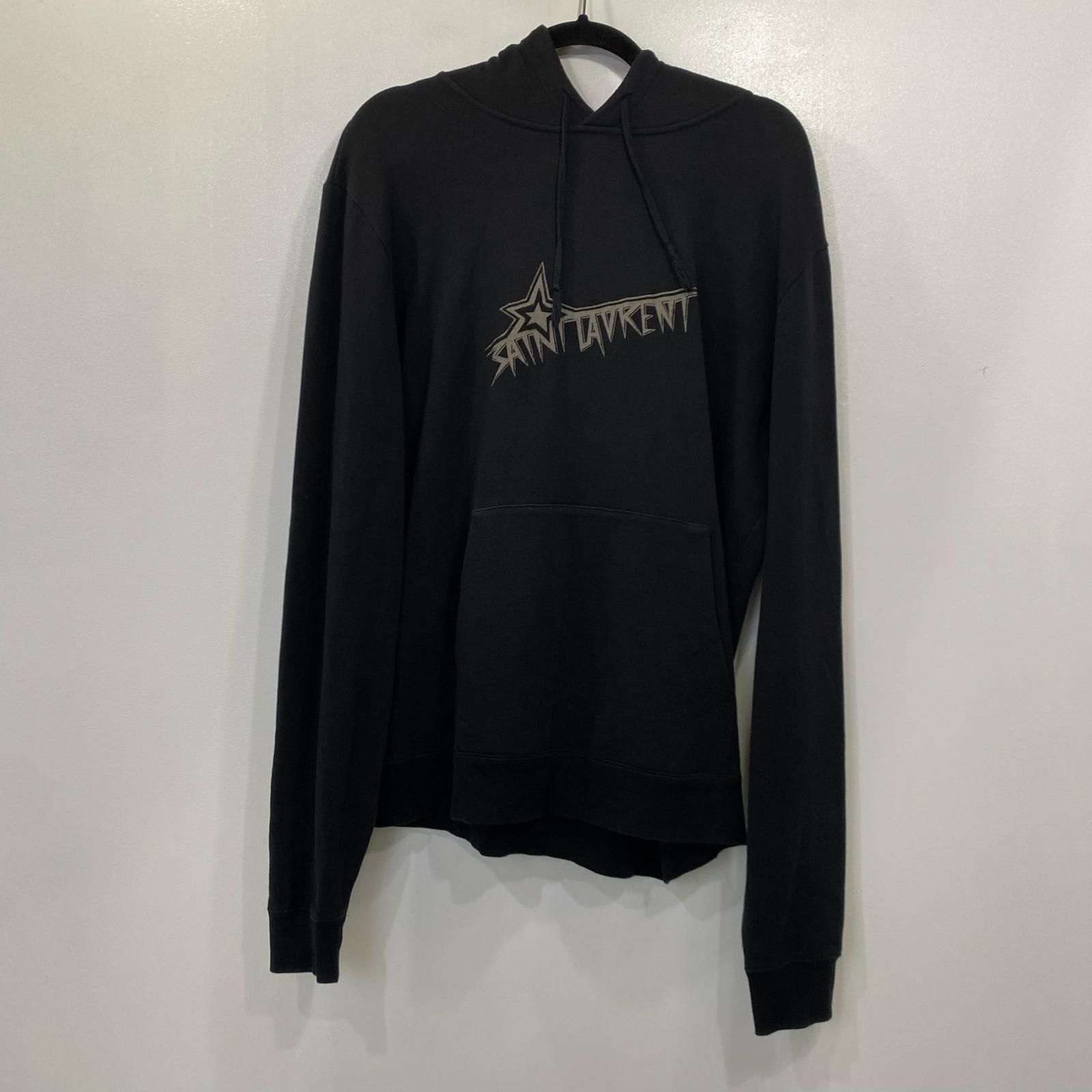 【姫路東店】 中古 SAINT LAURENT | サンローラン パーカー 575525 YBJN2 2019A/W 国内正規品 ブラック サイズ：L 【135】 姫路東店】 中古 SAINT LAURENT | サンローラン パーカー 575525 YBJN2