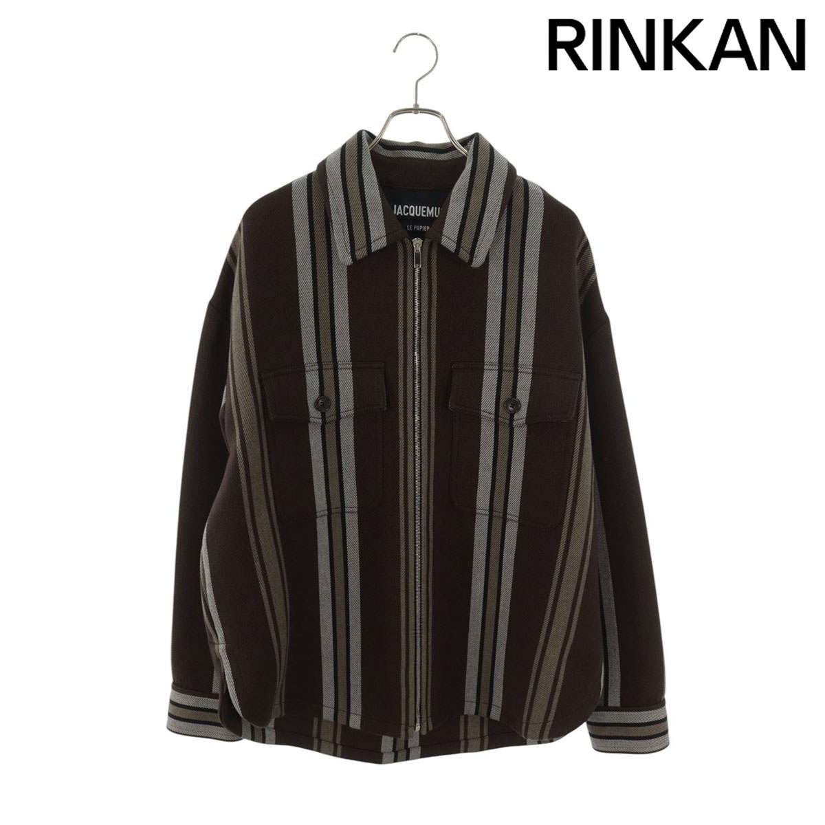 ジャックムス Le Blouson ストライプジップアップジャケット メンズ 50