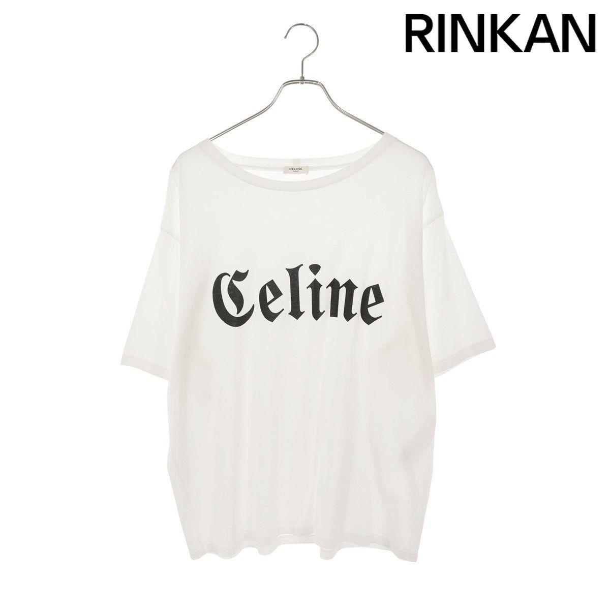 セリーヌ 2X37A671Q ゴシックロゴプリントTシャツ メンズ M