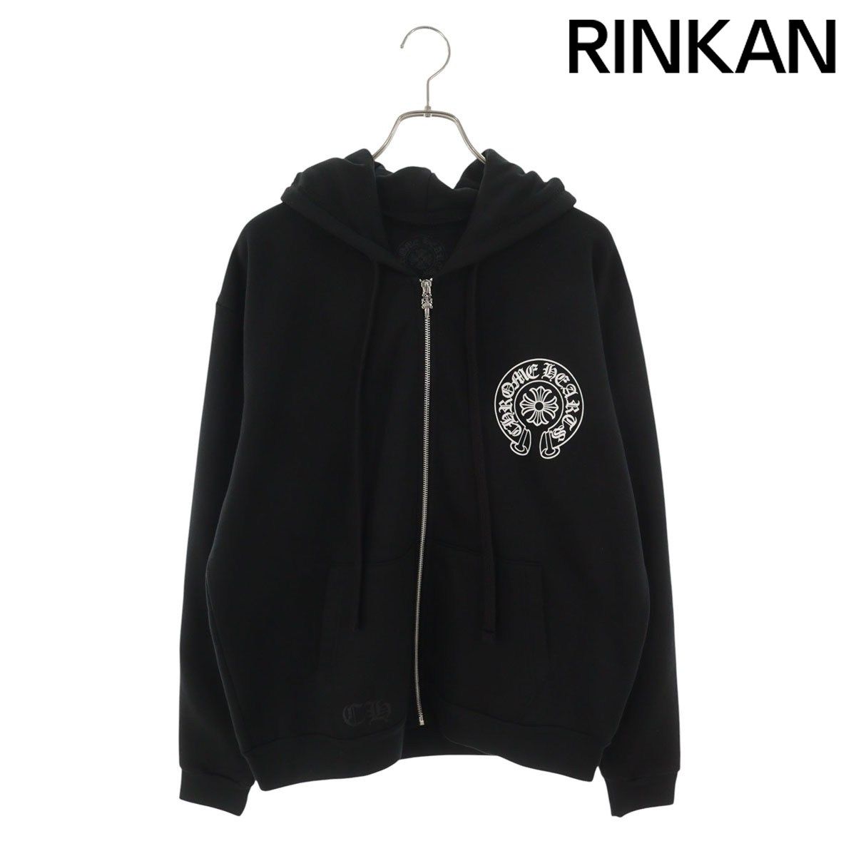 クロムハーツ SWTSHRT HD ZIP 東京限定バックホースシュープリントパーカー メンズ S
