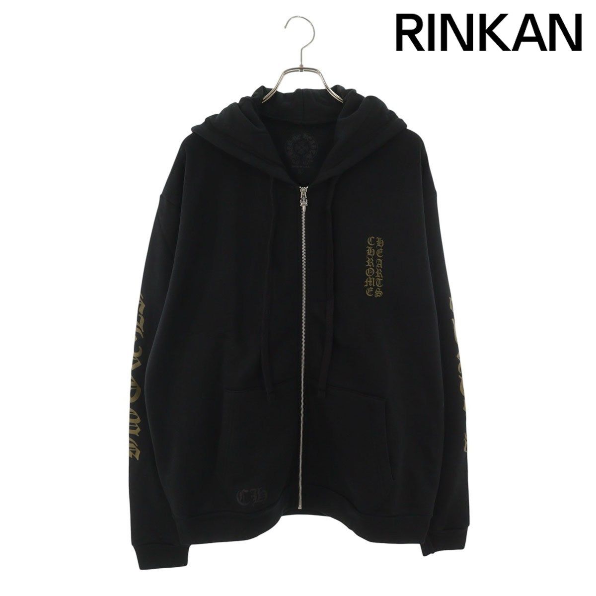クロムハーツ SWTSHRT HD ZIP ヴァーティカルロゴダガージップアップパーカー メンズ L