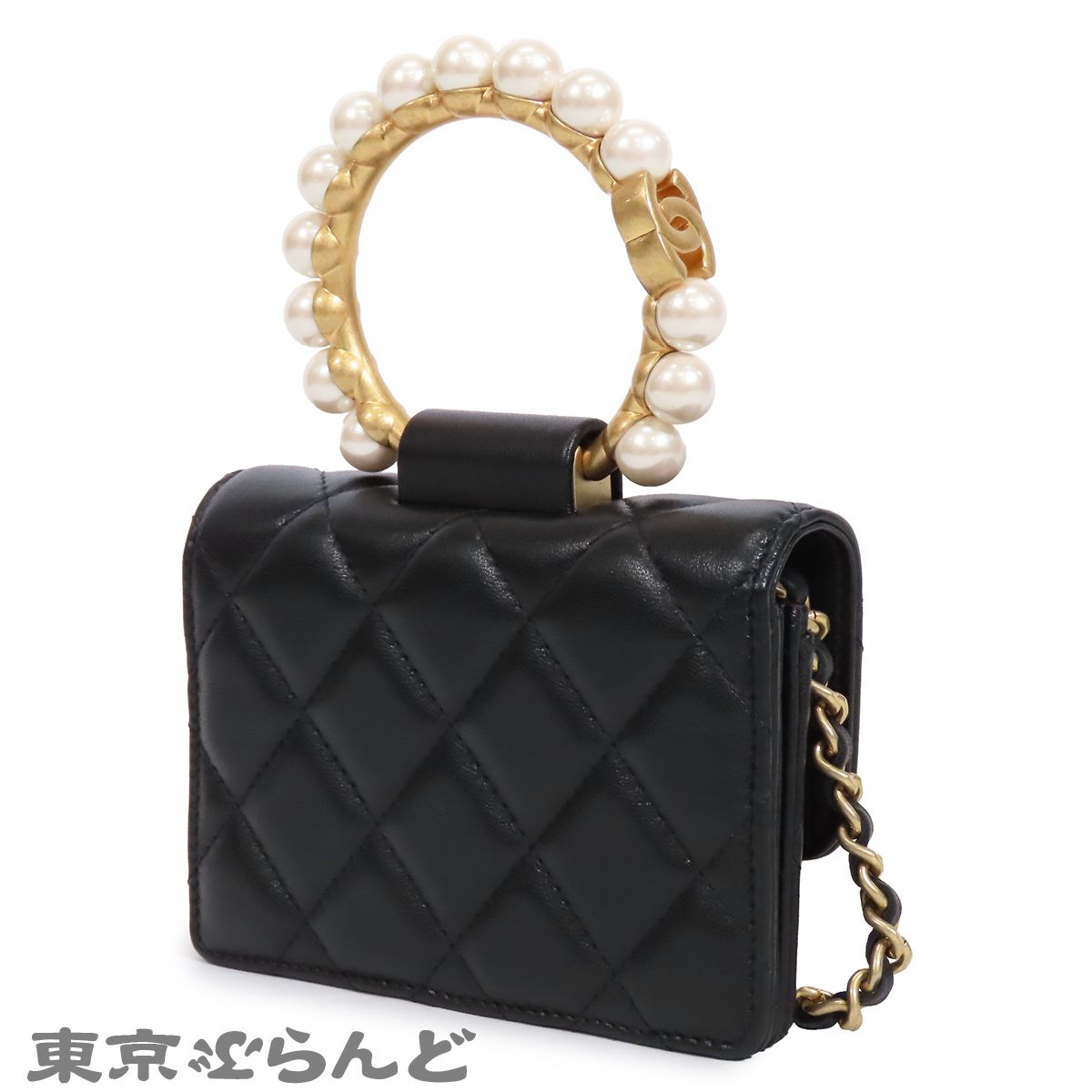 シャネル CHANEL チェーンウォレット AP2274 ブラック 黒 ゴールド金具 