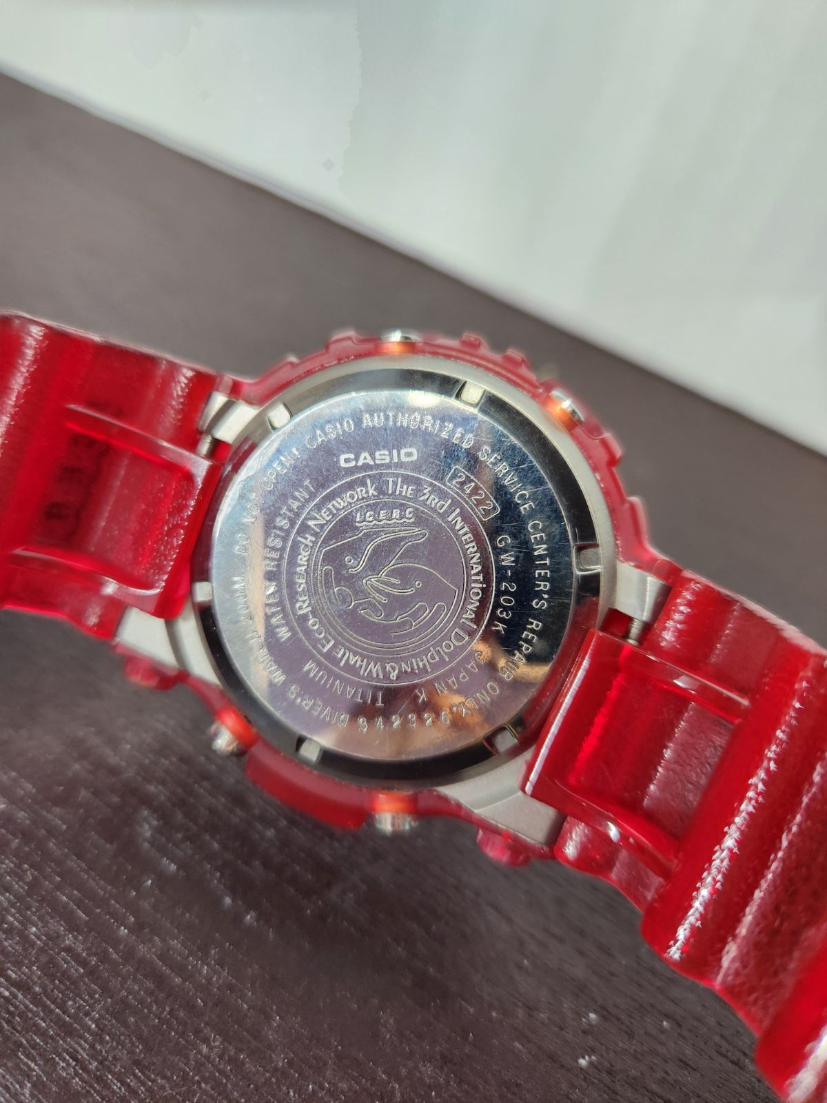 訳あり CASIO／カシオ G-SHOCK GW-203K-4JR フロッグマン FROGMAN 2003 