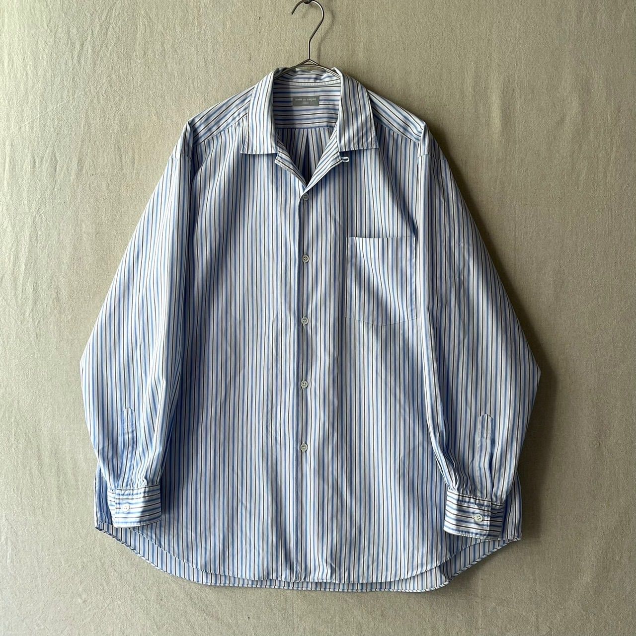90s COMME des GARCONS HOMME オープンカラー シャツ / コットン
