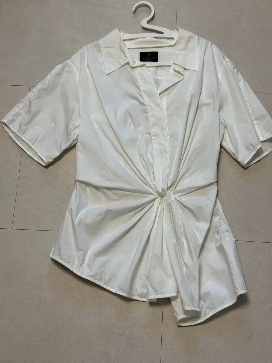 ハンサム LANVIN ランバン コレクション 白 シャツ ブラウス