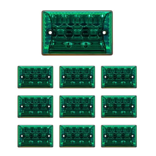 Takenous 竹村商会 led サイドマーカー ダウンライト マーカーランプ 24v 10個入り トラック (グリーン)ts 05f28454