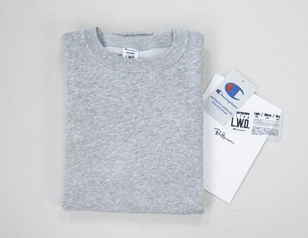 Ron Herman × Champion ◆ ウルトラ L.W.D. スウェットプルオーバー XLサイズ グレー トレーナー 軽量 チャンピオン ロンハーマン ◆XE23
