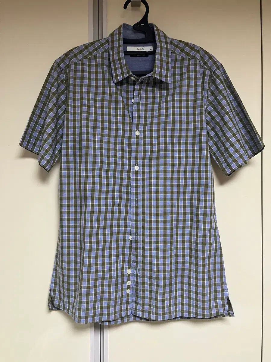 ZIOSONGZIO 夏 CHECK 半袖 シャツ