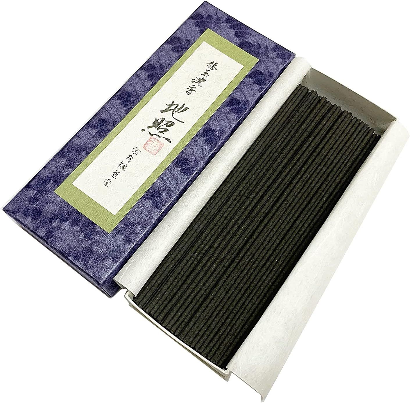 Awaji Baikundoの煙の少ないIncense Sticks けむりの少ないIncense 龍玉Agarwood 地照50ｇ（煙少） #333