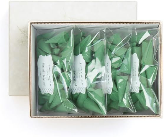 六種花世界 サンダルウッド コーン 120粒 徳用サイズ 220174 Shoyeido Shyeido Incense インセンス 日本製