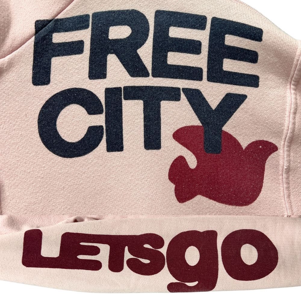 FREECITY フリーシティ ジップスウェットパーカー ピンク サイズ2 正規