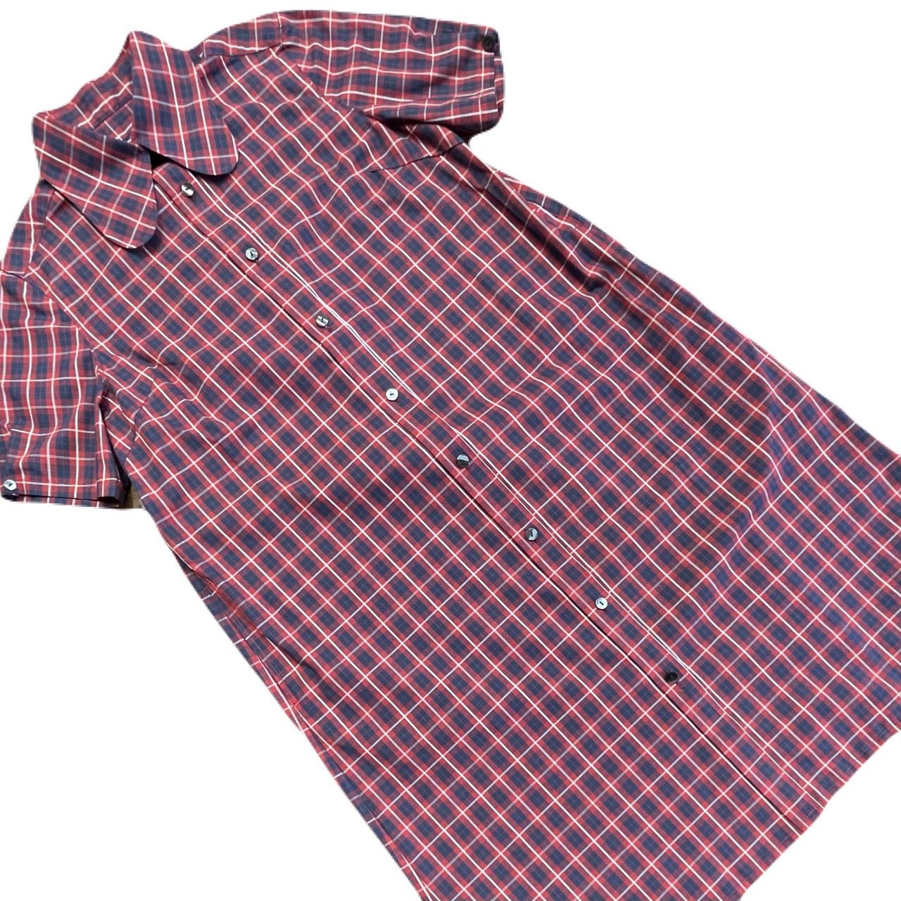 BEAGLE SHIRTS DRESS　CHECK RED　　モッズ　昭和　レトロ　シャツワンピース　タータンチェック