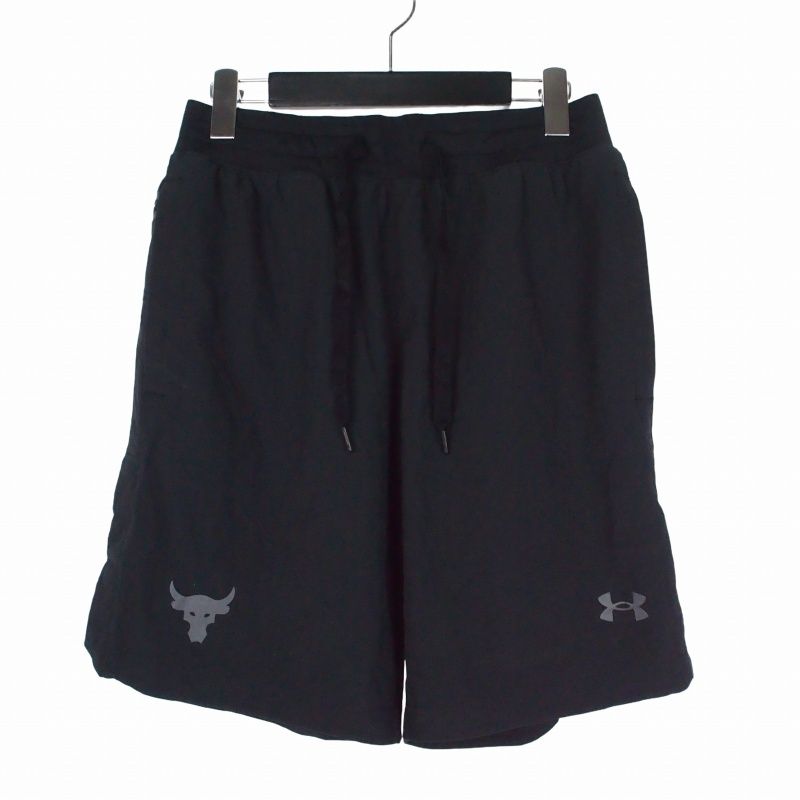 ブラックロック ショートパンツ アンダーアーマー UNDER ARMOUR 21SS UA PROJECT ROCK スナップ