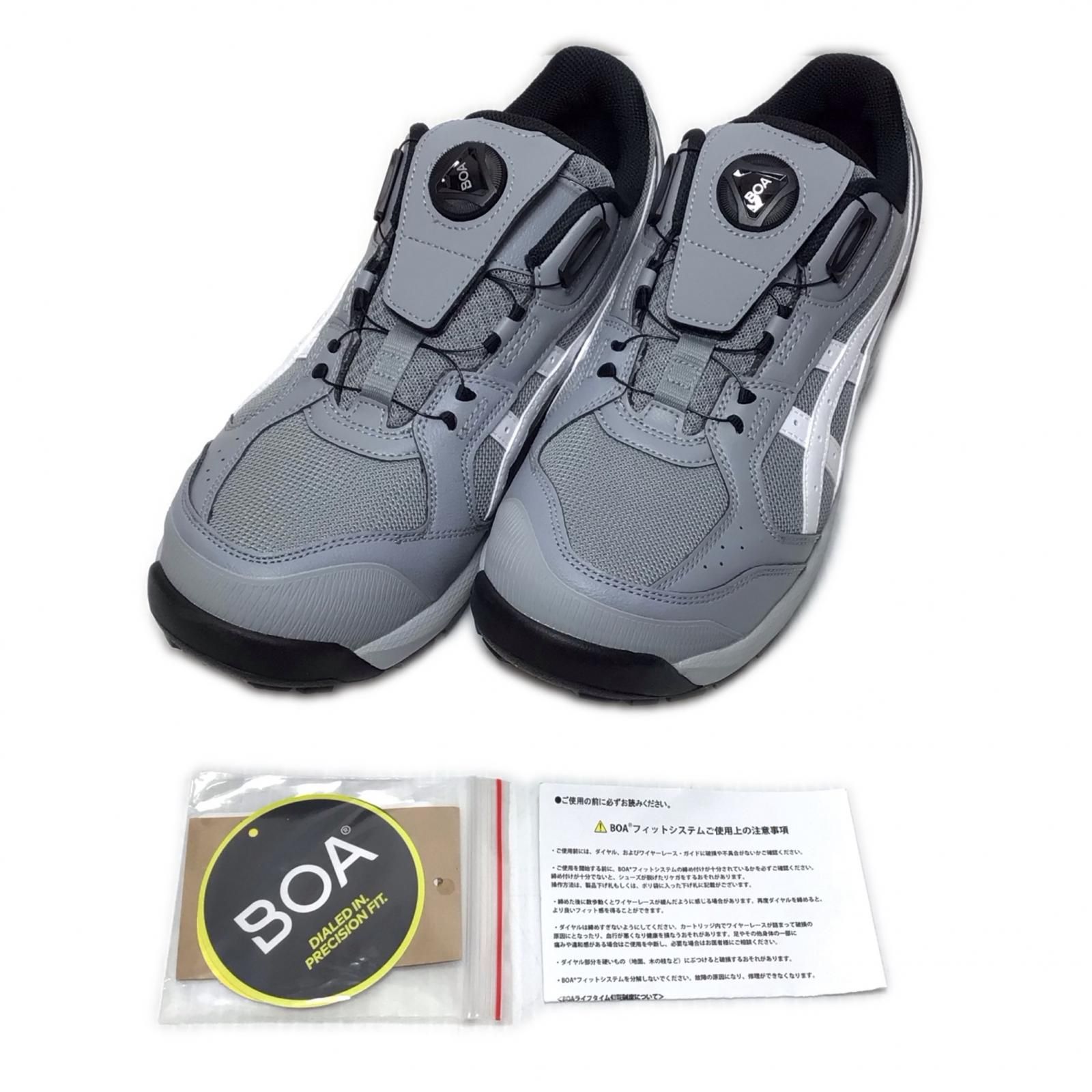 asics アシックス 安全靴 開封品(S) 27.0cm 1273A123 グレー×ホワイト 